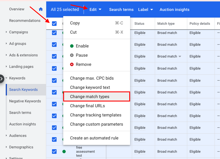 The Ultimate Guide To Keyword Match Types In Google Ads