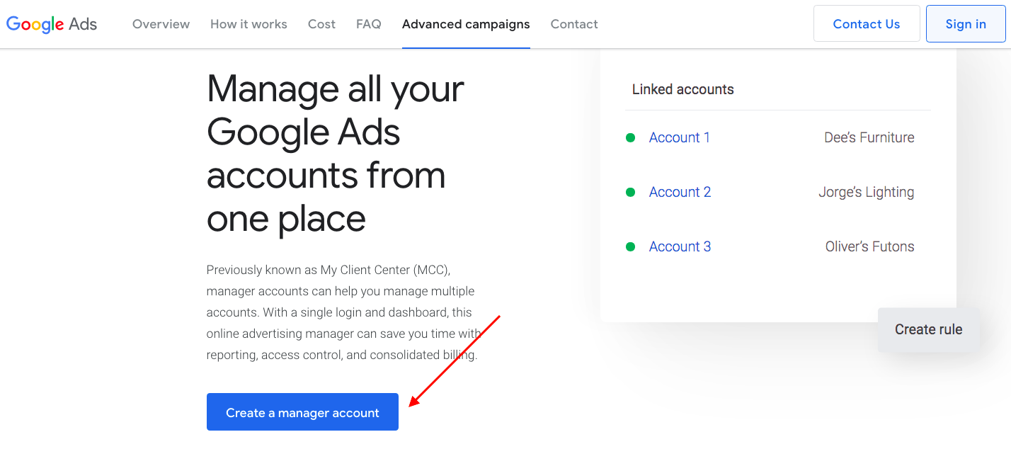 How to Set Up Google Ads Manager Account (MCC)