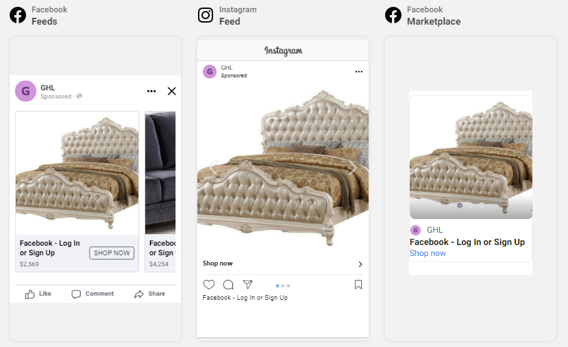 Here is how Product ads on Facebook look like