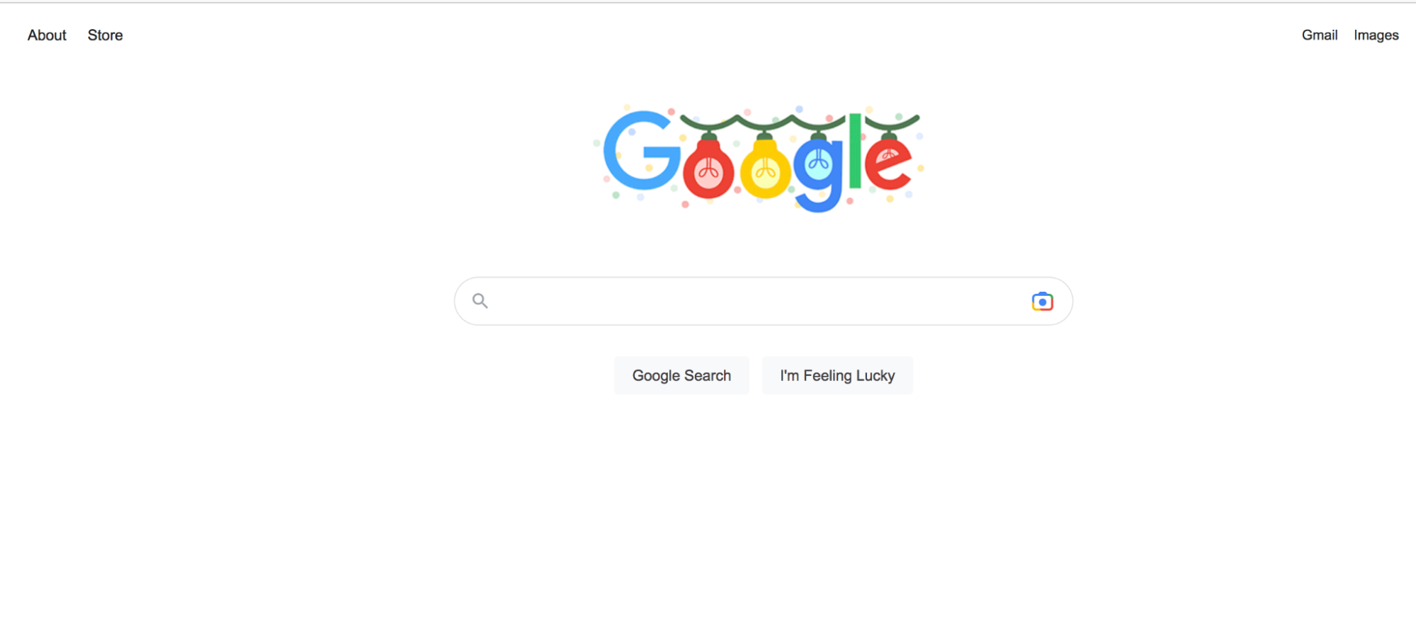 Yes, Google’s all festive too!