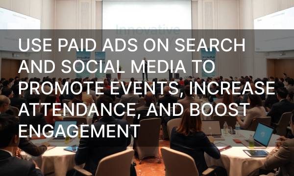 Use Paid Ads on Search and Social Media to Promote Events, Increase Attendance and Audience Engagement